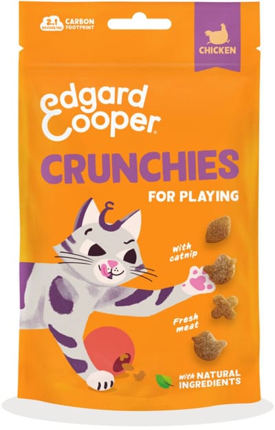 Edgard&Cooper Crunchies - Kattensnack - Kip 50 g