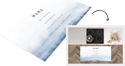 Keukenloper - Loper keuken - Spreuken - Quotes Mama Je Hebt Ons Al - Moederdag cadeau voor mama - 120x60 cm - Keukenloper vinyl