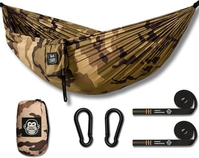 Hangmat 275 x 140 cm voor outdoor, reizen en camping - Lichtgewicht en veelzijdig