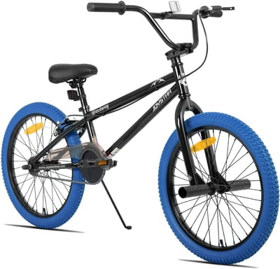 Joystar Brockway BMX-fiets - 20 inch - Handrem - Remmen - Achter V-brake - Pegs - Blauw