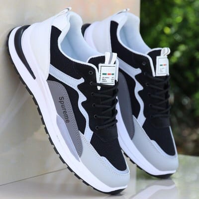 Baskets pour hommes nouvelles chaussures décontractées pour hommes mode d'été confortable respirant chaussures de course plate-forme à lacets chaussure de marche 39