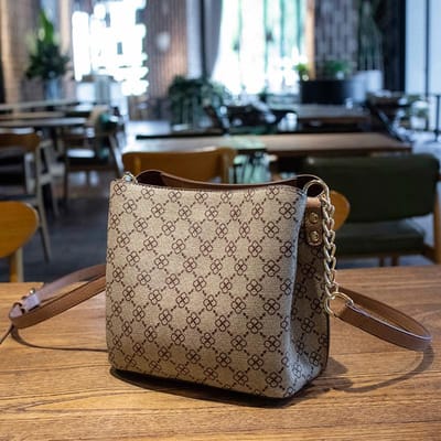 Tas Dames Makkelijk Mee Te Nemen Emmer Tas Temperament Godin Print Kleine Tas Grote Capaciteit Enkele Schouder Crossbody Tas gray