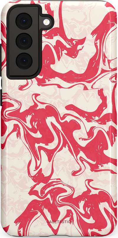 Casetastic Hoesje Geschikt voor Samsung S21 FE - Stijlvolle Beschermende Duo-layer Case - Marshmellow Explosie