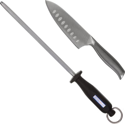 Diamant Sabatier Riyouri keukenset - koksmes 15cm + aanzetstaal - RVS