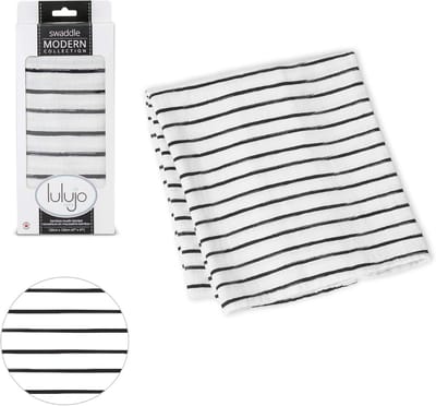 Zachte ademende baby kaasdoek in zwart 120 x 120 cm - multifunctioneel