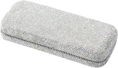 Brillenkoker 2 stuks - Brillenhoesje - Veilige opslag - Versierd met steentjes - 170 x 70 x 30 mm