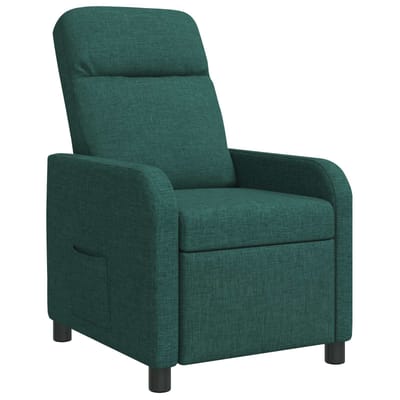 vidaXL - Recliner - Donkergroen - Stof