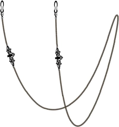 Brillenketting - Brillenkoord Maskerkoord - Voorkomt Vallen - Verstelbaar - 75 cm - Zwart