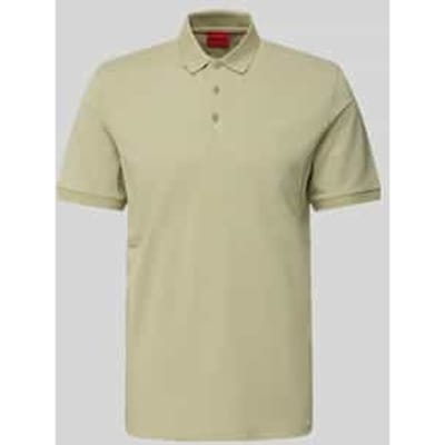 Poloshirt met labelprint, model 'Donos'