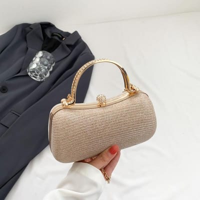 Nieuwe Trendy Dames Tas met Exquise Textuur en Eenvoudige en Modieuze Vergrendelbare Schouderketting Crossbody Kleine Vierkante Tas gray