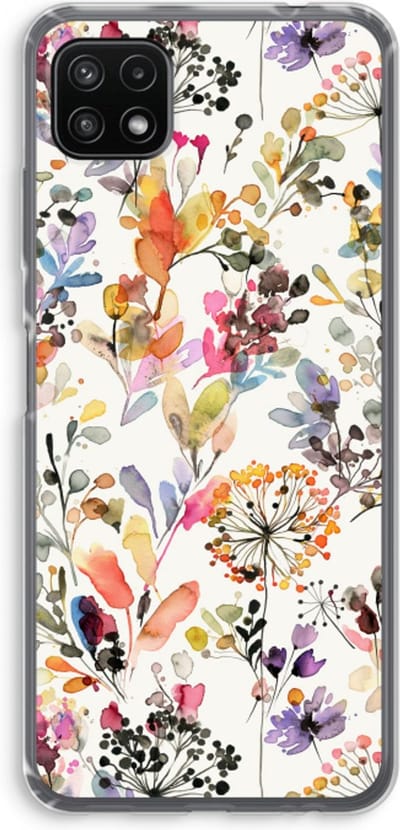 Case Company® - Hoesje geschikt voor Samsung Galaxy A22 5G hoesje - Wilde grassen - Soft Cover Telefoonhoesje - Bescherming aan alle Kanten en Schermrand