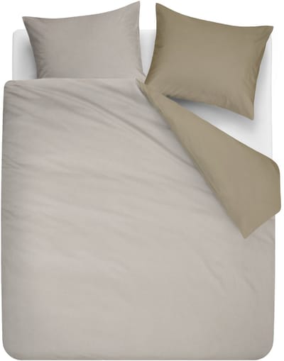 Beddinghouse Warm dekbedovertrek - Tweepersoons - 200 x 200/220 cm - Zand