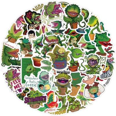 60 Little Shop Of Horrors Plant Graffiti Stickers Koffer Waterbeker Schrijfwaren Auto Laptop Koelkast Decoratie Doe-het-zelf Stickers