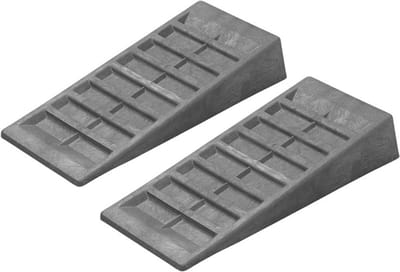 ProPlus Oprijblokken - 2x - grijs - kunststof - 19,5 x 48 x 9 cm - extra grip - camper/caravan