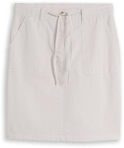 Tom Tailor - Chino-rok met trekkoord - Maat 42 - delicate taupe grey stripe