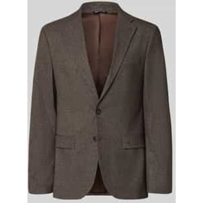 Slim fit colbert met klepzakken