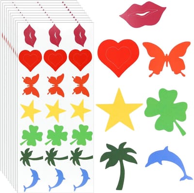 Allecto - Zonnebankstickers - Bruiningsstickers - 210 Stuks