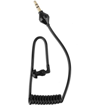Mobiele Telefoon Zwart Mono Bedrade Oortelefoon Luchtslang Anti-straling In-Ear Stereo Oortelefoon