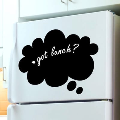 Schoolbordsticker - uitwisbare zelfklevende muurstickers - WOLK - 95x150cm