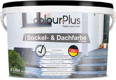 ColourPlus sokkel en dakverf – antraciet – 5 liter – zijdeglans