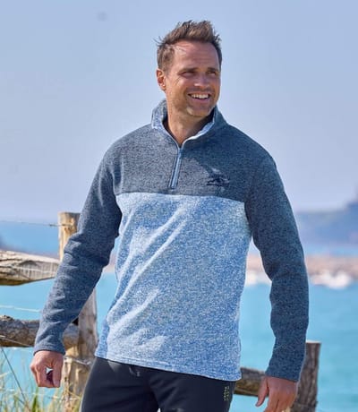 ATLAS FOR MEN - Set van 2 molton sweaters Atlas® - Heren - Verkrijgbaar in grote maten - XXL