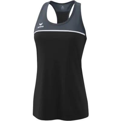 Erima Change Tanktop Dames - Zwart / Slate Grey / Wit | Maat: 34