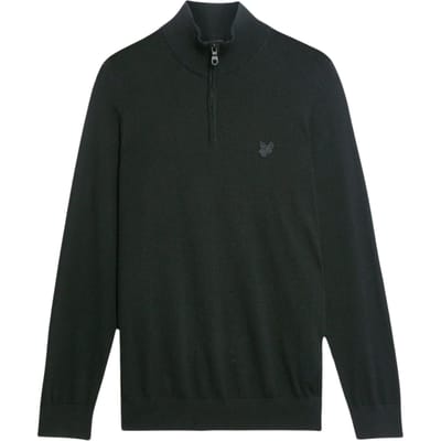Lyle and Scott Lyle&scott tonal eagle merino quarter zip jumper truien kn2122vc
