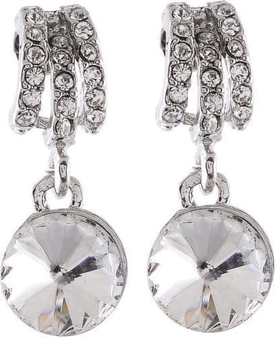 Behave - Oorbellen dames - zilverkleur - klassiek chique - avondstijl