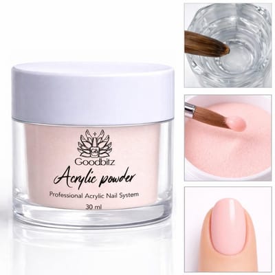 Goodbitz - Acrylpoeder - 30 ml - Acryl - Acryl poeder - Acrylpoeder set - Acryl set - Acryl vloeistof - Acrylvloeistof - Acryl nagels - Acryl nagels starterspakket