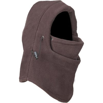 Thermische fleece bivakmuts Outdoor skimaskers Bike Cyling Mutsen Winter Windstopper Gezichtshoeden Warme muts Unisex hoed 1pcs koffie
