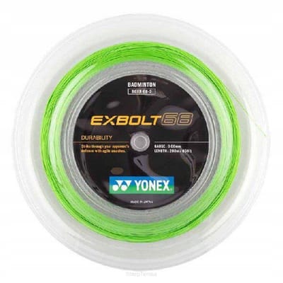 Yonex Exbolt 68 Badminton Snaar 10m Groen - Kracht & Controle
