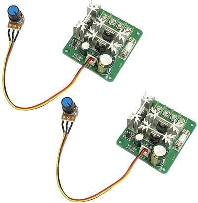 PWM Motor Snelheidsregelaar 6V-90V voor DC Motor en Pomp - 15A met Rotorknop (2 Stuks) voor Efficiënte Sturing