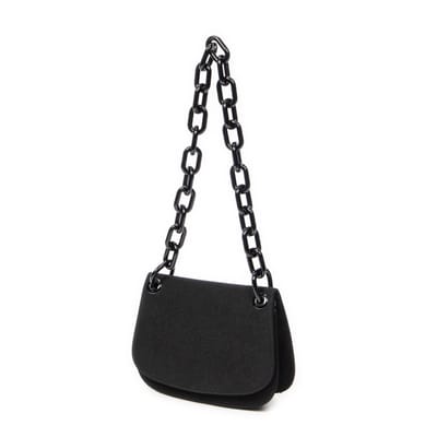 Lucite Chain Shoulder Flap  Schoudertas