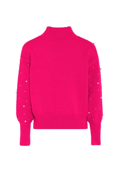 Faina trui met parels Dames roze