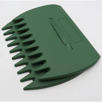 2 stuks/set Outdoor Garden Grote Capaciteit Bladgrijper Getande Reinigingstool Handhark groen