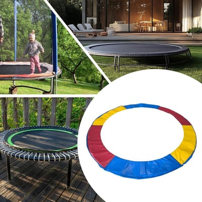 Trampoline Vervangingsmat - Veerhoes Beschermer - Veilig Buiten Spelen - Waterdicht Stofvrij Kussen - 6 tot 10 FT - Kleurrijk