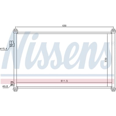 Condensator, airconditioning NISSENS 94733