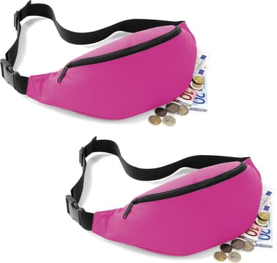 2 x Bagbase Sport Heuptas Fuchsia 2.5 Liter