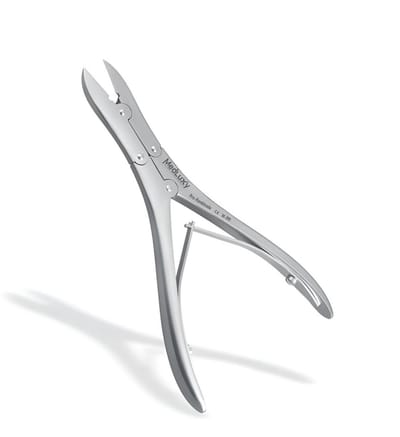 MEDLUXY® Diabetes - Nageltang - Heavy Duty - Hoektang - Dubbele Scharnier (dubbele overbrenging) - 15 cm - 20 mm bek - Afgerond - Rechte Bek - Nagelknipper