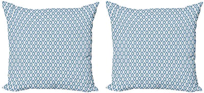 ABAKUHAUS Kussenhoes – Geometrisch Aquatisch – Dubbelzijdig 40x40cm – Rits