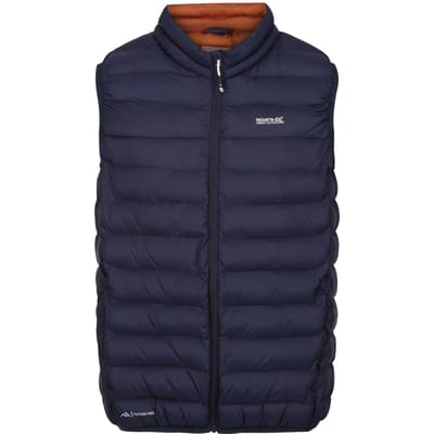 Regatta Heren Marizion Gewatteerd Gilet (Marine/gevaarlijk rood)