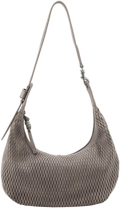 FREDsBRUDER Leren schoudertas Soft Cut Round Crossbag Muddy Khaki Brown bruine