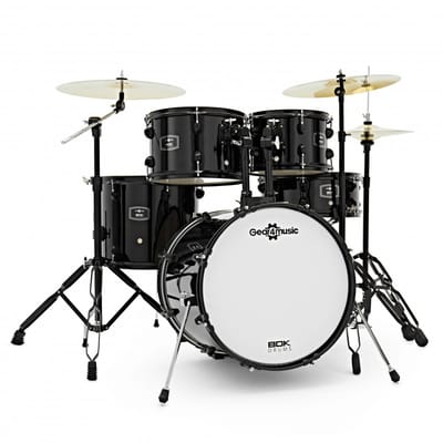 BDK-18 Expanded Jazz Drum Kit by Gear4music, Black