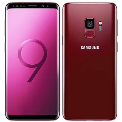 Gereviseerde Samsung Galaxy S9 G960F G960U Origineel Ontgrendeld Octa-core 4GB RAM 64GB ROM 12MP 5.8'' 3000mAh Smartphone G960U Simple Set rood