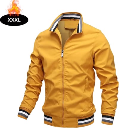 Livano Windjas Heren - Parka - Lente & Herfst - Jas - Volwassen - Windjack - Windbreaker - Outdoor - Geel - XXXL