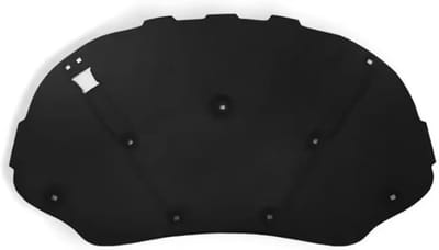 Warmte-isolatiepad Motorkap - Motor Isolatie - Motor Bescherming - Geluiddempend Vlamvertragend - 10x10 mm - Zwart
