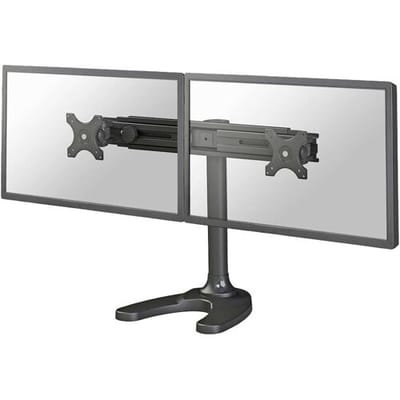 Neomounts FPMA-D700DD Monitorvoet Aantal monteerbare displays: 2 Display(s) 48,3 cm (19) - 76,2 cm (30) Zwart In hoogte verstelbaar, Kantelbaar,