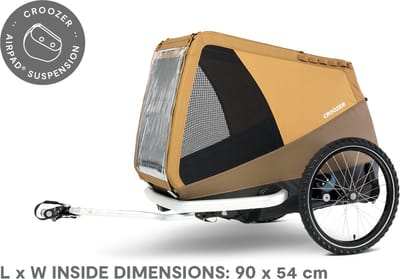 Croozer Dog Mikke Hondenfietskar - XL Zonsonderganggeel