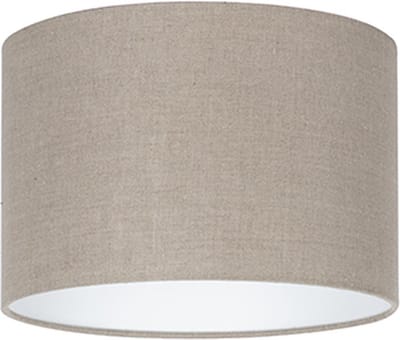 Uniqq Lampenkap stoffen Livigno taupe  Ø 30 cm - 20 cm hoog