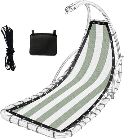 Vervangende Stof - Stoelzitdoek - Buiten Ontspannen - Met Opbergvak - 64x197cm - Lichtgroen